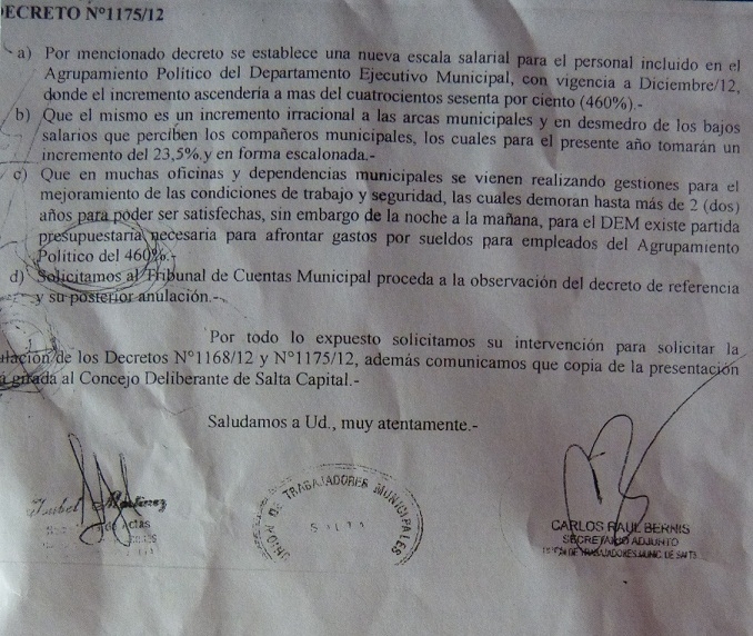 Incremento salarial de más del 460% 